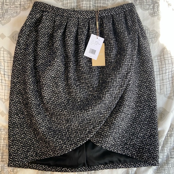 andmary Dida pleats flare skirt gray S